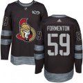 Ottawa Senators #59 Alex Formenton Authentic Black 1917-2017 100th Anniversary NHL Jersey