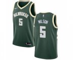 Milwaukee Bucks #5 D. J. Wilson Swingman Green Road NBA Jersey - Icon Edition