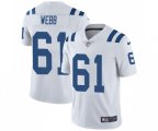 Indianapolis Colts #61 J'Marcus Webb White Vapor Untouchable Limited Player Football Jersey