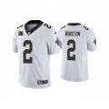 New Orleans Saints 2022 #2 Jameis Winston White With 4-star C Patch Vapor Untouchable Limited Stitched NFL Jersey