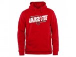 Arkansas State Red Wolves Double Bar Pullover Hoodie Red