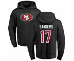 San Francisco 49ers #17 Emmanuel Sanders Black Name & Number Logo Pullover Hoodie