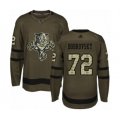Florida Panthers #72 Sergei Bobrovsky Authentic Green Salute to Service Hockey Jersey