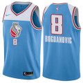 Sacramento Kings #8 Bogdan Bogdanovic Swingman Blue NBA Jersey - City Edition