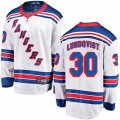 New York Rangers #30 Henrik Lundqvist Fanatics Branded White Away Breakaway NHL Jersey
