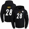 Pittsburgh Steelers #28 Sean Davis Black Name & Number Pullover Hoodie