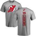New Jersey Devils #39 Brian Gibbons Ash Backer T-Shirt
