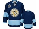 pittsburgh penguins customized jersey dark blue winter classic man hockey