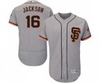 San Francisco Giants #16 Austin Jackson Grey Alternate Flex Base Authentic Collection Baseball Jersey