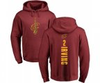 Cleveland Cavaliers #2 Kyrie Irving Maroon Backer Pullover Hoodie