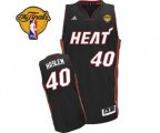 Miami Heat #40 Udonis Haslem Swingman Black Road Finals Patch Basketball Jersey