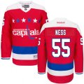Washington Capitals #55 Aaron Ness Premier Red Third NHL Jersey