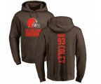 Cleveland Browns #93 Trevon Coley Brown Backer Pullover Hoodie