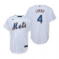 Nike New York Mets #4 Jed Lowrie White Home Stitched Baseball Jersey