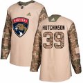Florida Panthers #39 Michael Hutchinson Authentic Camo Veterans Day Practice NHL Jersey