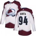 Colorado Avalanche #94 Sampo Ranta Authentic White Away NHL Jersey