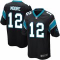 Carolina Panthers #12 D.J. Moore Game Black Team Color NFL Jersey