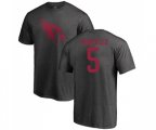 Arizona Cardinals #5 Zane Gonzalez Ash One Color T-Shirt