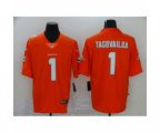 Miami Dolphins #1 Tua Tagovailoa Limited Orange Rush Vapor Untouchable Football Jersey