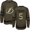 Tampa Bay Lightning #5 Dan Girardi Authentic Green Salute to Service NHL Jersey