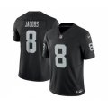 Las Vegas Raiders #8 Josh Jacobs Black 2023 F.U.S.E. Vapor Untouchable Stitched Football Jersey