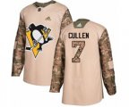 Adidas Pittsburgh Penguins #7 Matt Cullen Authentic Camo Veterans Day Practice NHL Jersey