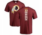 Washington Redskins #33 Sammy Baugh Maroon Backer T-Shirt