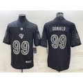 Los Angeles Rams #99 Aaron Donald Black Reflective Limited Stitched Football Jersey