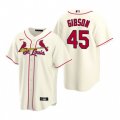 Nike St. Louis Cardinals #45 Bob Gibson Cream Alternate Stitched Baseball Jersey