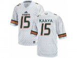 2016 Men's Miami Hurricanes Brad Kaaya #15 College Football Jerseys - White