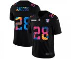 Las Vegas Raiders #28 Josh Jacobs Multi-Color Black 2020 NFL Crucial Catch Vapor Untouchable Limited Jersey