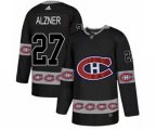 Montreal Canadiens #27 Karl Alzner Authentic Black Team Logo Fashion NHL Jersey