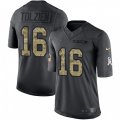 Indianapolis Colts #16 Scott Tolzien Limited Black 2016 Salute to Service NFL Jersey