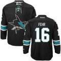 San Jose Sharks #16 Eric Fehr Authentic Black Third NHL Jersey