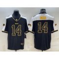Buffalo Bills #14 Stefon Diggs Black Gold Thanksgiving Vapor Untouchable Limited Stitched Jersey