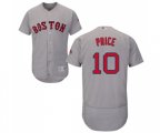 Boston Red Sox #10 David Price Grey Road Flex Base Authentic Collection Baseball Jersey