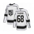 Los Angeles Kings #68 Samuel Fagemo Authentic White Away Hockey Jersey