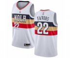 New Orleans Pelicans #22 Derrick Favors White Swingman Jersey - Earned Edition