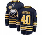 Buffalo Sabres #40 Carter Hutton Fanatics Branded Navy Blue Home Breakaway NHL Jersey