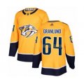 Nashville Predators #64 Mikael Granlund Authentic Gold Home Hockey Jersey