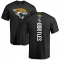Jacksonville Jaguars #5 Blake Bortles Black Backer T-Shirt