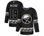 Adidas Buffalo Sabres #19 Jake McCabe Authentic Black Team Logo Fashion NHL Jersey