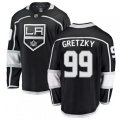 Los Angeles Kings #99 Wayne Gretzky Authentic Black Home Fanatics Branded Breakaway NHL Jersey