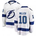Tampa Bay Lightning #10 J.T. Miller Fanatics Branded White Away Breakaway NHL Jersey