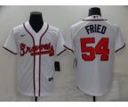 Atlanta Braves #54 Max Fried White Stitched MLB Cool Base Nike Jersey