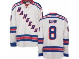 New York Rangers #8 Kevin Klein Authentic White Away NHL Jersey