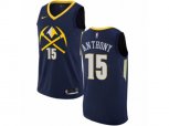 Denver Nuggets #15 Carmelo Anthony Authentic Navy Blue NBA Jersey - City Edition