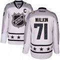Pittsburgh Penguins #71 Evgeni Malkin Premier White Metropolitan Division 2017 All-Star NHL Jersey