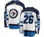 Winnipeg Jets #26 Blake Wheeler Fanatics Branded White Away Breakaway NHL Jersey