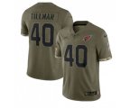 Arizona Cardinals #40 Pat Tillman 2022 Olive Salute To Service Limited Stitched Jersey